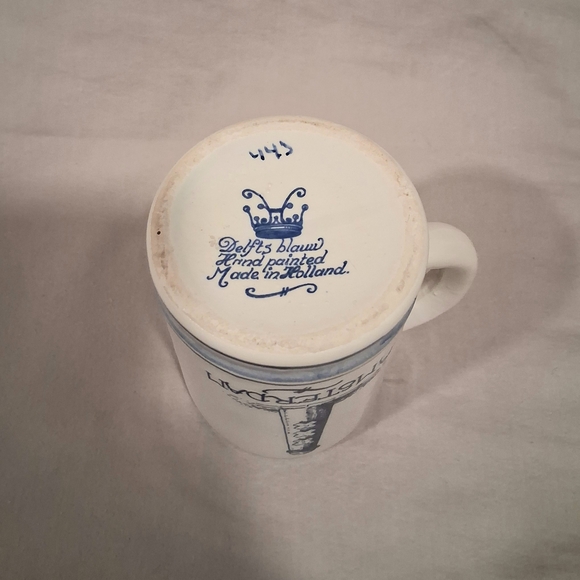 Amsterdam Delft Blue Hand-Painted Mug - Holland - #'443 - Amsterdam Motto - Picture 6 of 8